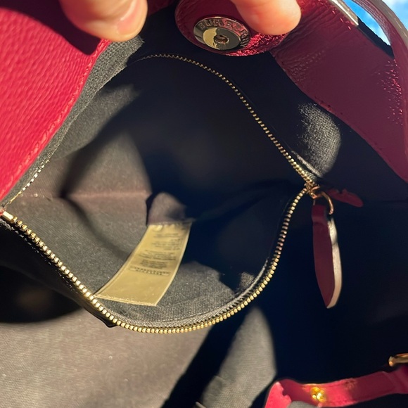 Burberry House Check Derby Leather Canterbury Tote Shoulder/Handbag Berry Pink - Picture 16 of 17